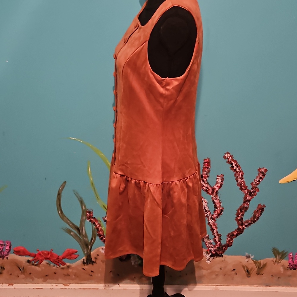 Wayf Button-Front Mini Dress - Picture 3 of 7